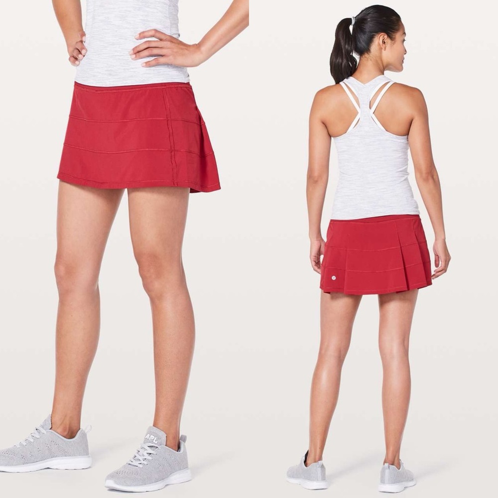 lululemon athletica Red Athletic Skirt